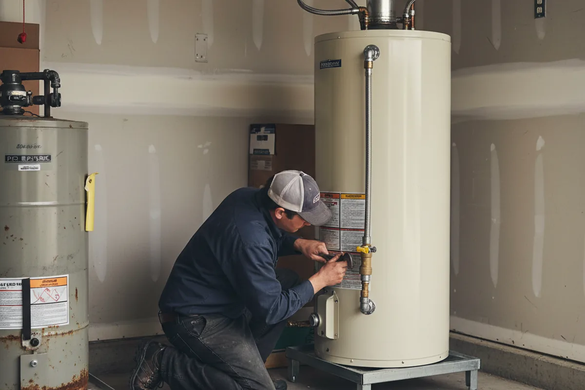Water heater and shutoff valve replacement in Chattanooga